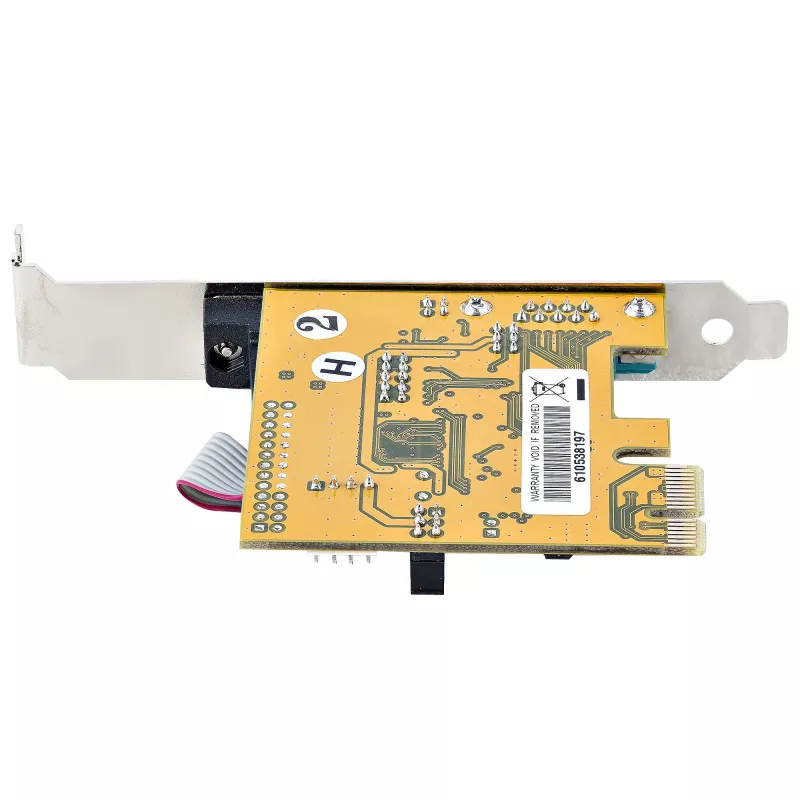 StarTech.com 2 prievadų PCI Express nuoseklioji kortelė, dviejų prievadų PCIe į RS232 (DB9) nuoseklioji kortelė, 16C1050 UART, standartiniai ir žemo profilio laikikliai, COM išlaikymas, skirta Windows ir Linux