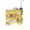 StarTech.com 2 prievadų PCI Express nuoseklioji kortelė, dviejų prievadų PCIe į RS232 (DB9) nuoseklioji kortelė, 16C1050 UART, standartiniai ir žemo profilio laikikliai, COM išlaikymas, skirta Windows ir Linux