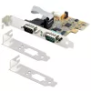 StarTech.com 2 prievadų PCI Express nuoseklioji kortelė, dviejų prievadų PCIe į RS232 (DB9) nuoseklioji kortelė, 16C1050 UART, standartiniai ir žemo profilio laikikliai, COM išlaikymas, skirta Windows ir Linux