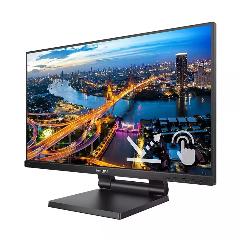 Philips 242B1TC/00 kompiuterio monitorius 60,5 cm (23,8 colio) 1920 x 1080 pikselių Full HD LED jutiklinis ekranas juodas