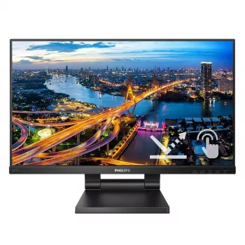 Philips 242B1TC/00 kompiuterio monitorius 60,5 cm (23,8 colio) 1920 x 1080 pikselių Full HD LED jutiklinis ekranas juodas