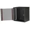 Sieninis 19 inch stovas ROLINE Pro 12U, 600x450 mm, juodas, su raktu, IP20