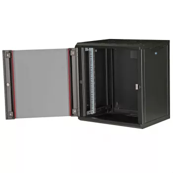Sieninis 19 inch stovas ROLINE Pro 12U, 600x450 mm, juodas, su raktu, IP20