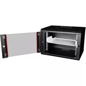 Rack lentyna ROLINE 19 colių 2 U 350 mm gylio 25 kg apkrova pilka
