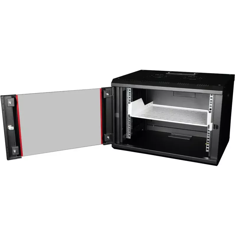 Rack lentyna ROLINE 19 colių 2 U 350 mm gylio 25 kg apkrova pilka