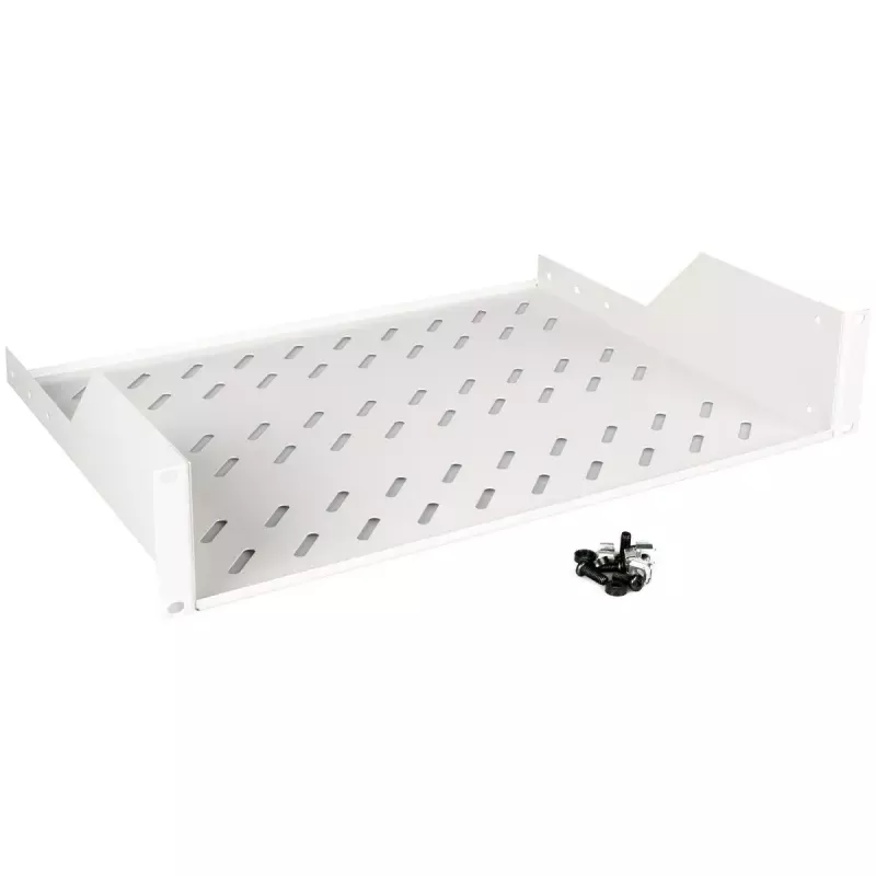 Rack lentyna ROLINE 19 colių 2 U 350 mm gylio 25 kg apkrova pilka