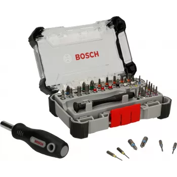 Bosch PB SDB 42 vnt. atsuktuvų antgalių rinkinys – preciziniai ir standartiniai antgaliai