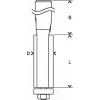 Bosch 2 608 628 346 frezos antgalis laminato apdailai 1 vnt