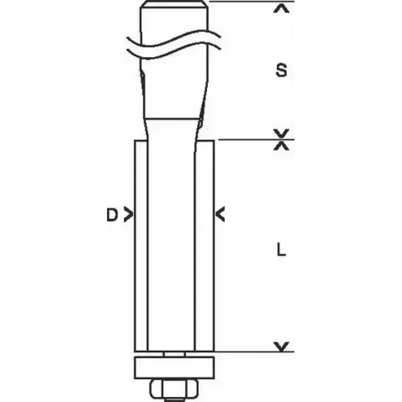 Bosch 2 608 628 346 frezos antgalis laminato apdailai 1 vnt