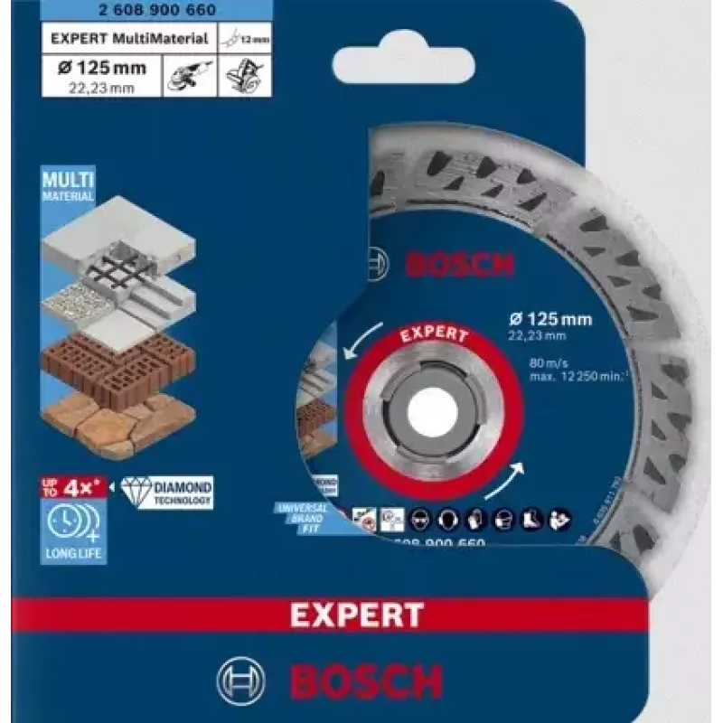 Bosch 2 608 900 660 pjovimo diskas deimantinis 125 mm 1 vnt.
