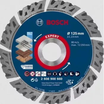 Bosch 2 608 900 660 pjovimo diskas deimantinis 125 mm 1 vnt.