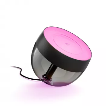 Philips Hue White and Colour Ambience Iris stalinė lempa, išmanioji stalinė lempa, Bluetooth/Zigbee, juoda, LED, metalas, sintetika, nekeičiama lemputė