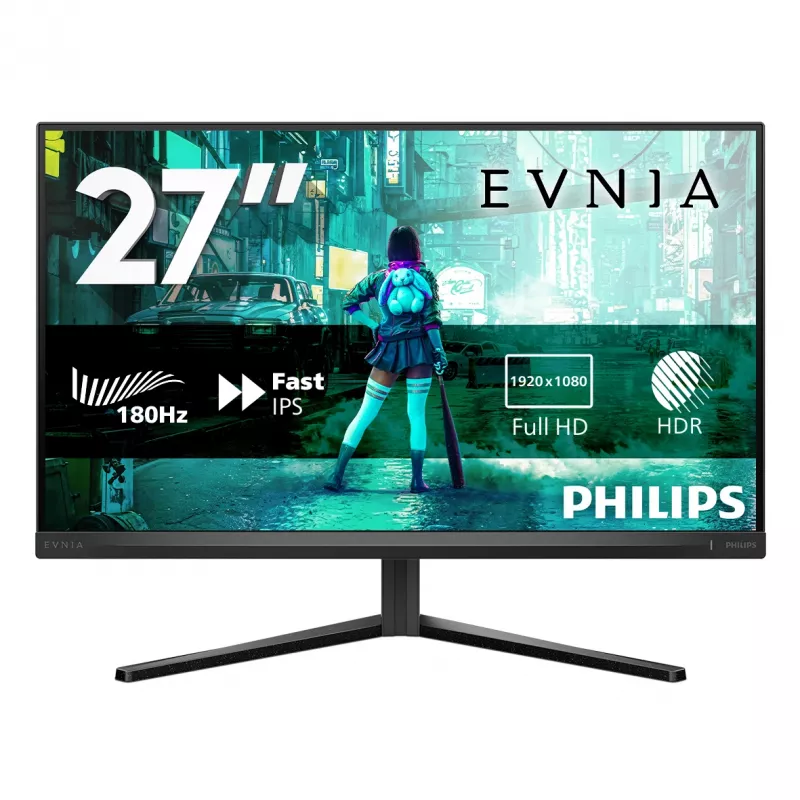 Philips Evnia 27M2N3200A/00 monitorius 68,6 cm (27 col.) 1920 x 1080 pikselių Full HD LCD juodas
