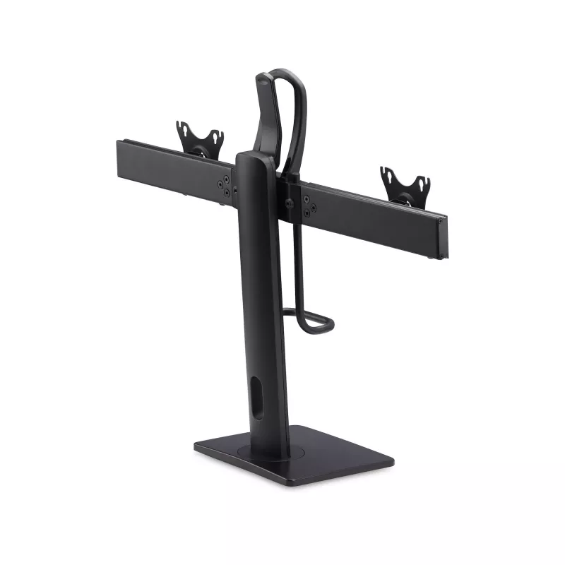 StarTech.com 2MC1S-MONITOR-STAND Crossbar stalinis stovas dviem monitoriams 17–27 colių, VESA, plastikas/aliuminis/plienas, juodos spalvos