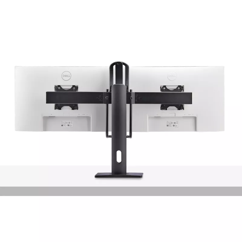 StarTech.com 2MC1S-MONITOR-STAND Crossbar stalinis stovas dviem monitoriams 17–27 colių, VESA, plastikas/aliuminis/plienas, juodos spalvos