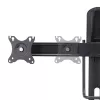 StarTech.com 2MC1S-MONITOR-STAND Crossbar stalinis stovas dviem monitoriams 17–27 colių, VESA, plastikas/aliuminis/plienas, juodos spalvos
