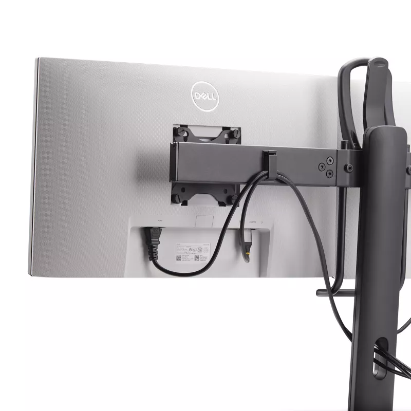 StarTech.com 2MC1S-MONITOR-STAND Crossbar stalinis stovas dviem monitoriams 17–27 colių, VESA, plastikas/aliuminis/plienas, juodos spalvos