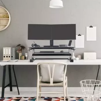 Stovimo darbo stalo keitiklis Ergotron WorkFit-TL juodas