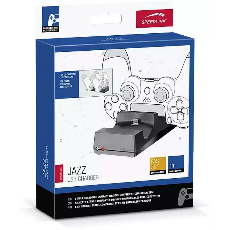 Įkrovimo stotelė SPEEDLINK JAZZ Black USB, skirta PS4 DUALSHOCK 4