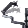 StarTech.com Trijų monitorių stalo laikiklis iki 27 colių ekranams, VESA 75x75/100x100, beįrankis reguliavimas, C spaustuvas / grometinis tvirtinimas, spyruoklinės rankos