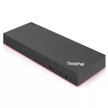 Lenovo 40AN0135EU dokų stotelė / prievadų replikatorius Laidinis Thunderbolt 3 Juoda, Raudona