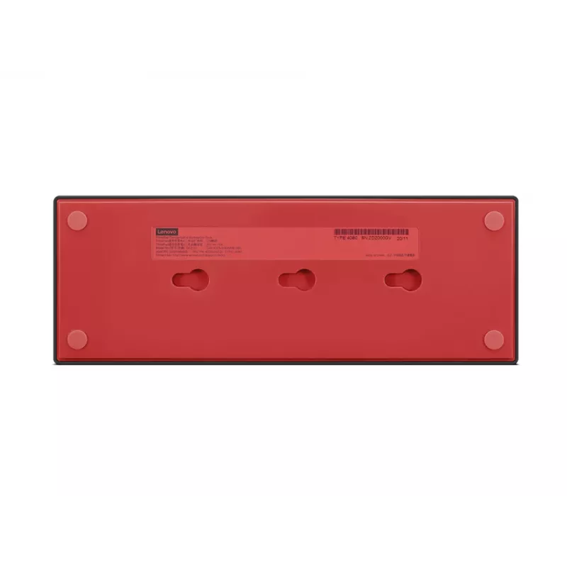 Lenovo 40B00300UK dokų stotelė / prievadų kartotuvas Laidinis Thunderbolt 4 Juoda, Raudona