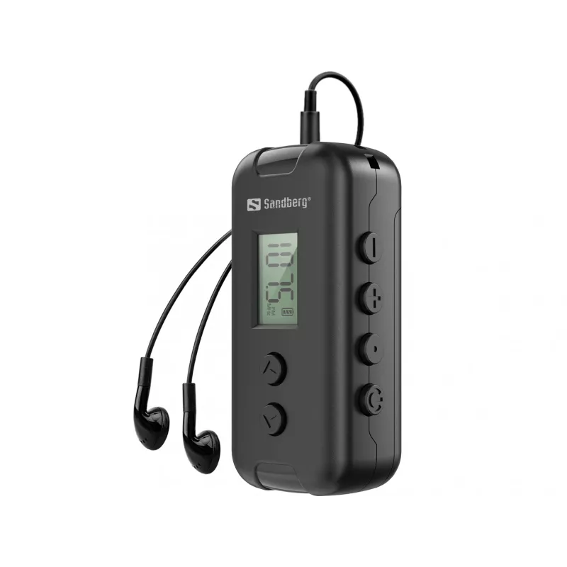 Nešiojamas radijo imtuvas Sandberg 421-00 FM 76-109 MHz Juodas