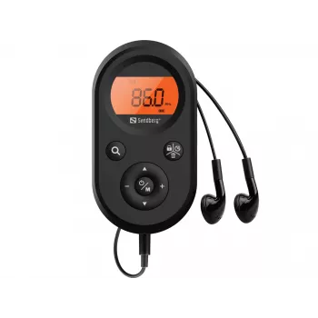 Sandberg Pocket Radio FM+AM Recharge – nešiojamas radijo imtuvas, AM, FM, 76-108 MHz, 522-1710KHz (9KHz) / 520-170KHz (10KHz), gintarinė spalva, 3,5 mm lizdas
