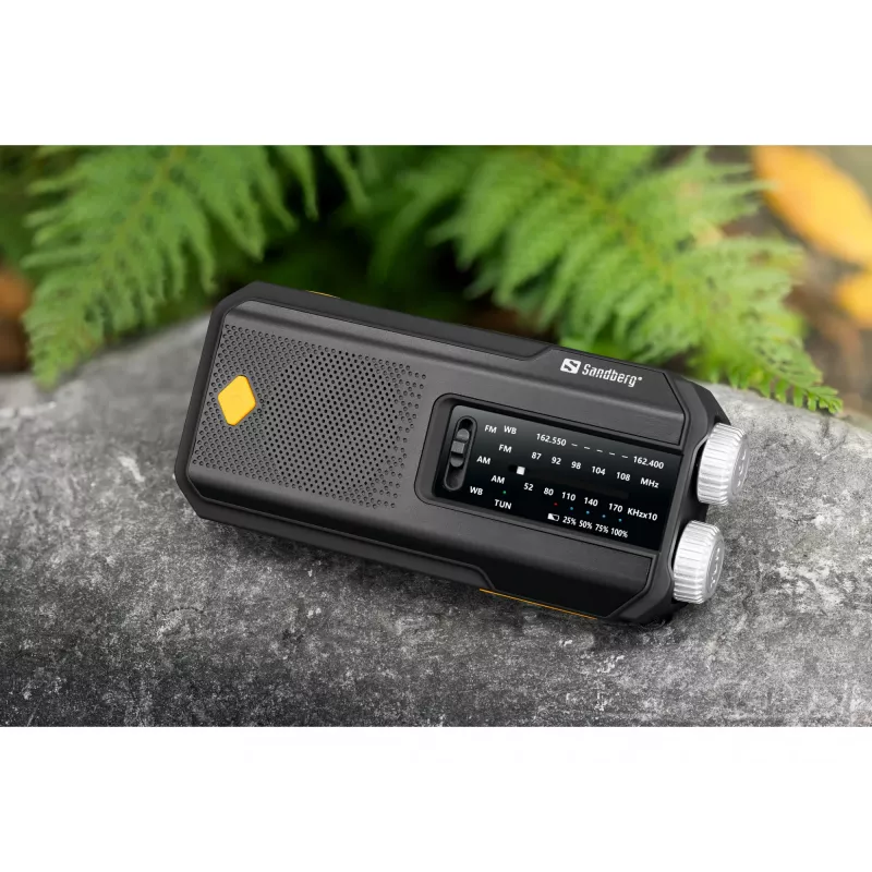 Sandberg Survivor Radio All-in-1 2000, nešiojamas radijas su garsiakalbiu, AM/FM, 3 W, analoginis