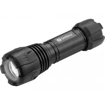Sandberg Survivor Torch – rankinis žibintuvėlis AAA baterijai, juodas, aliuminis, LED, 3 W, 150 lm