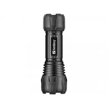 Sandberg Survivor Torch – rankinis žibintuvėlis AAA baterijai, juodas, aliuminis, LED, 3 W, 150 lm