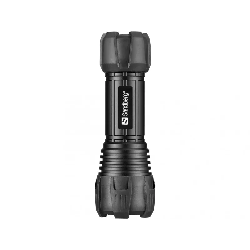 Sandberg Survivor Torch – rankinis žibintuvėlis AAA baterijai, juodas, aliuminis, LED, 3 W, 150 lm