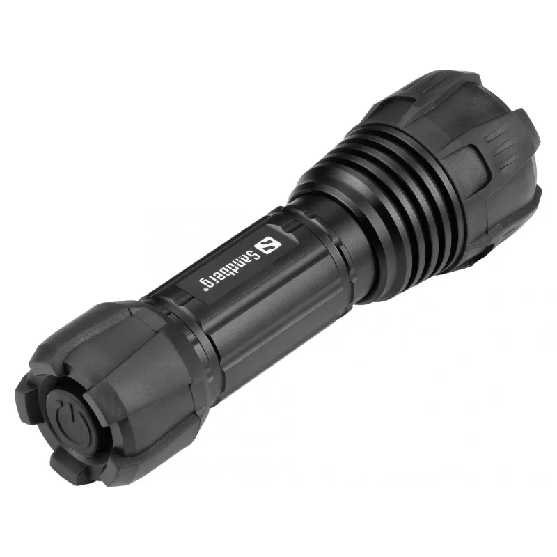 Sandberg Survivor Torch – rankinis žibintuvėlis AAA baterijai, juodas, aliuminis, LED, 3 W, 150 lm