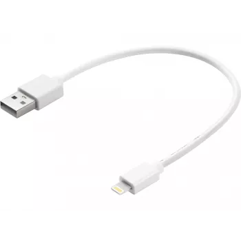Laidas Sandberg USB Lightning MFI 0,2 m Baltas
