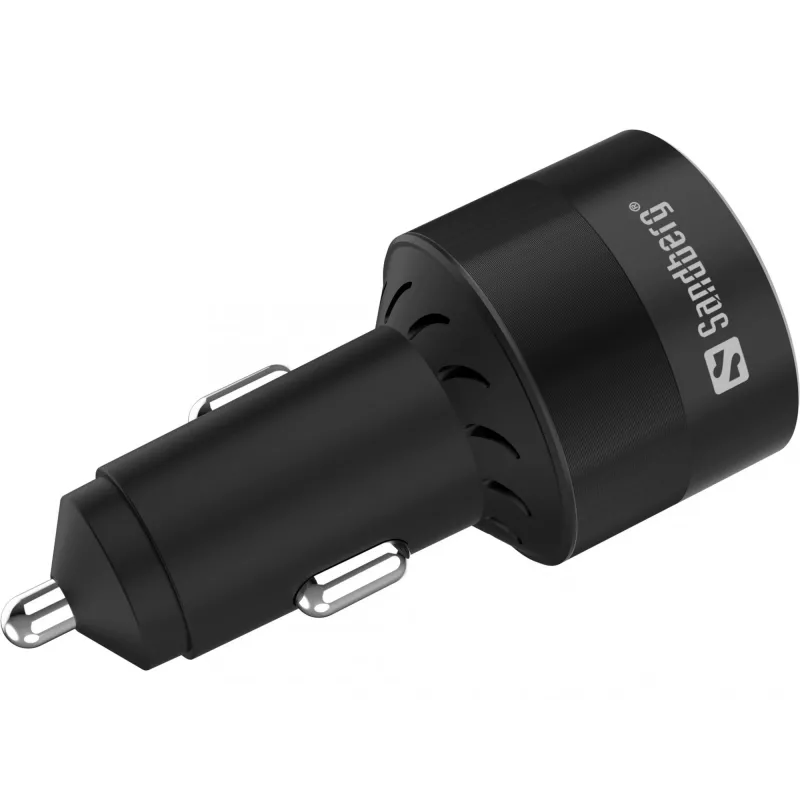 Automobilinis įkroviklis Sandberg 3in1 130W USB-C PD greitasis įkrovimas universalus