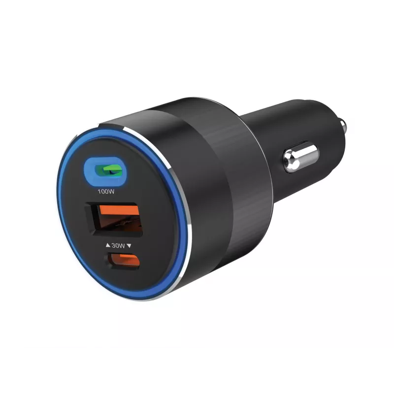 Automobilinis įkroviklis Sandberg 3in1 130W USB-C PD greitasis įkrovimas universalus