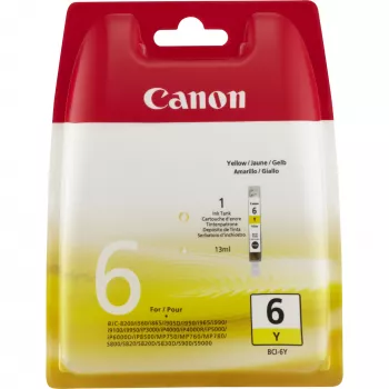 Canon BCI-6Y geltona rašalo kasetė
