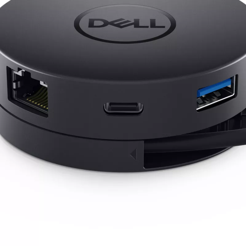DELL DA300 USB-C 6-in-1 adapteris, juodas