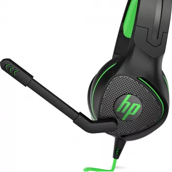 HP Pavilion Gaming Headset 400, laidinis, žaidimams, 20 - 20000 Hz, 300 g, ausinės, juoda, žalia