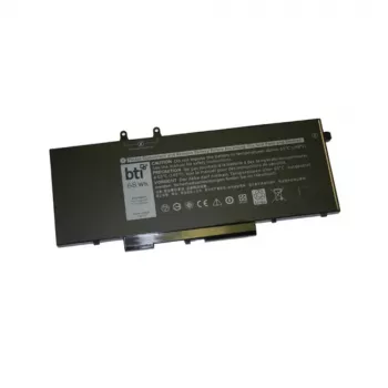 BTI keičiamoji 4 elementų nešiojamojo kompiuterio baterija, skirta Dell Precision/Latitude serijai – 7,6 V 68 Wh (8500 mAh), ličio polimeras, juoda