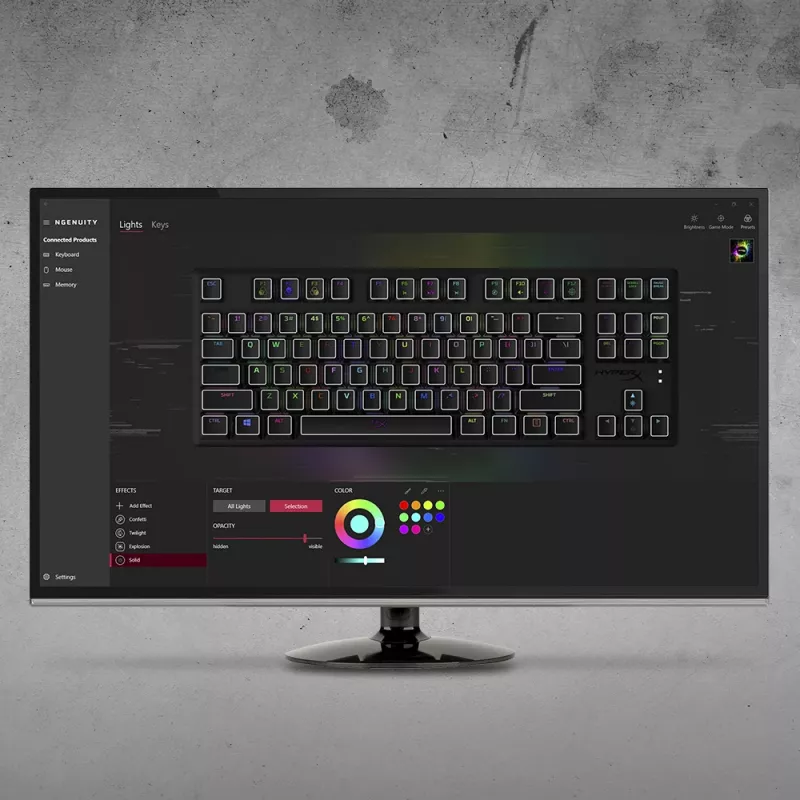 HyperX Alloy Origins Core – mechaninė žaidimų klaviatūra (HX Red, DE išdėstymas)