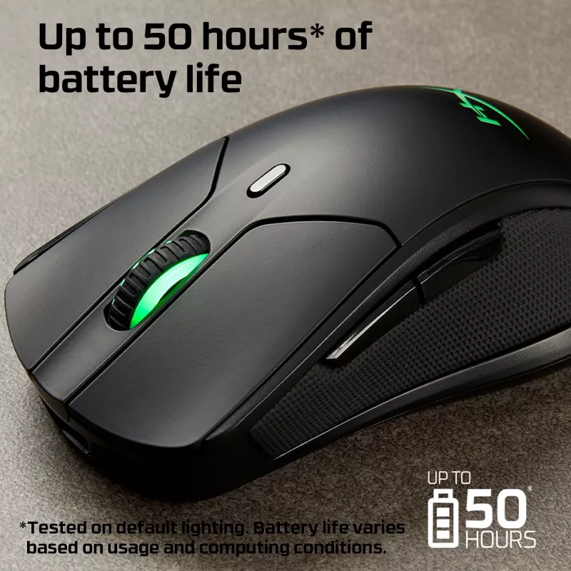 HyperX Pulsefire Dart – Belaidė žaidimų pelė (Juoda)