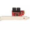 StarTech.com SATA PCIe kortelė – 4 prievadų PCIe SATA plėtimosi kortelė – 6Gbps – žemo profilio laikiklis – sukrauti SATA lizdai – ASM1164 be RAID – PCI Express į SATA keitiklis