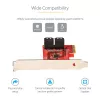 StarTech.com SATA PCIe kortelė – 4 prievadų PCIe SATA plėtimosi kortelė – 6Gbps – žemo profilio laikiklis – sukrauti SATA lizdai – ASM1164 be RAID – PCI Express į SATA keitiklis