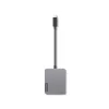 Lenovo 4X91A30366 USB-C kelioninis dokas / prievadų replikatorius, pilka