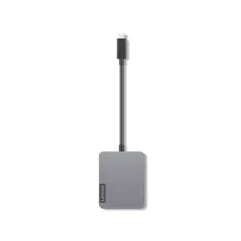 Lenovo 4X91A30366 USB-C kelioninis dokas / prievadų replikatorius, pilka