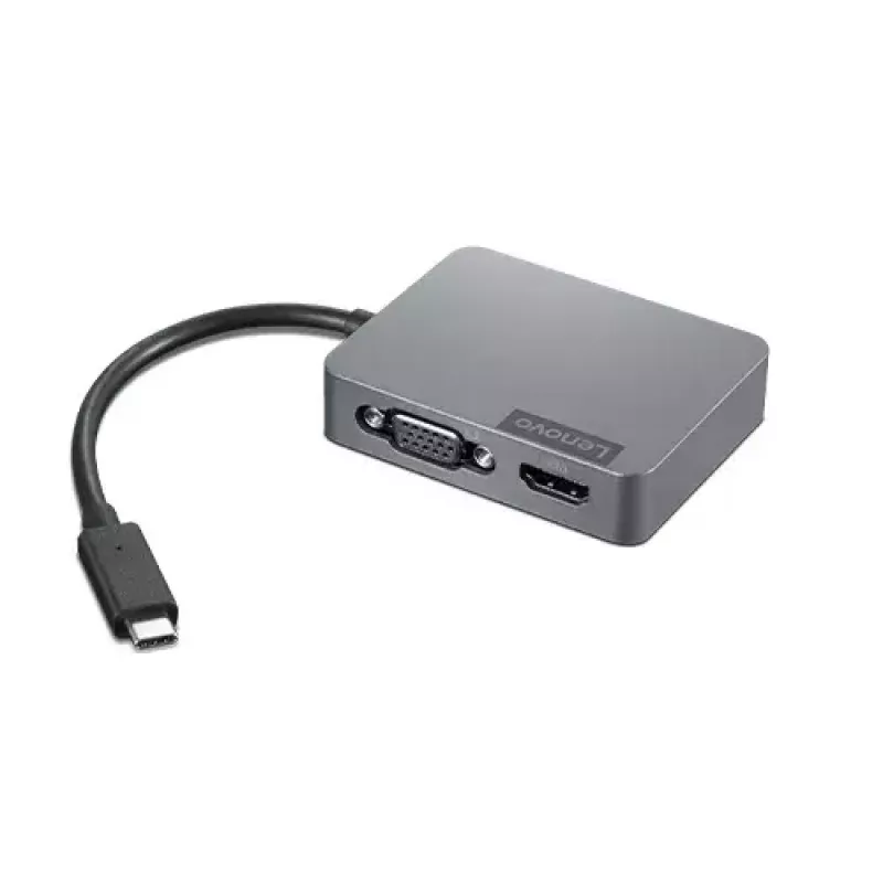 Lenovo 4X91A30366 USB-C kelioninis dokas / prievadų replikatorius, pilka
