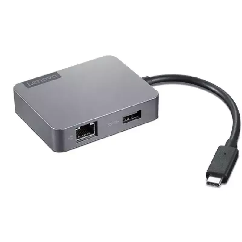 Lenovo 4X91A30366 USB-C kelioninis dokas / prievadų replikatorius, pilka