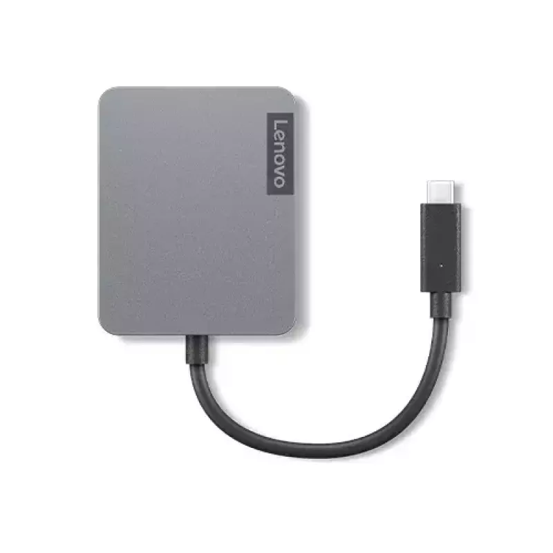 Lenovo 4X91A30366 USB-C kelioninis dokas / prievadų replikatorius, pilka