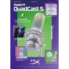 HyperX QuadCast S USB mikrofonas (balta-pilka) su RGB apšvietimu